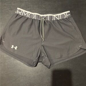 Under Armour Gray Athletic Shorts Moisture-Wicking Performance
